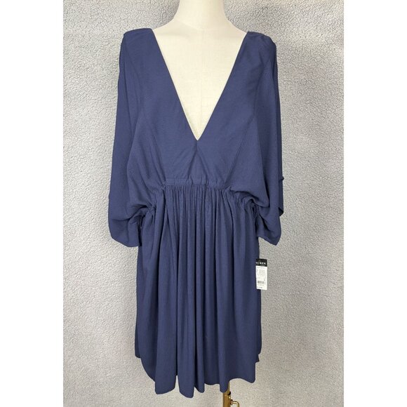 Lauren Ralph Lauren Other - Lauren Ralph Lauren Women's V-Neck Tunic Swim Cover Up Blue Size 1X NWD
